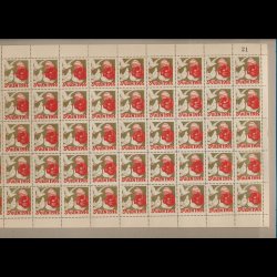 1914, Barn og duer, helark, delvis ufoldet, 1.rk har v�ret foldet,