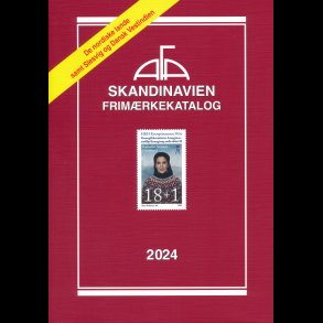 2024, AFA, Skandinavien frimrkekatalog, med spiralryg, NEDSAT fra 315,-kr