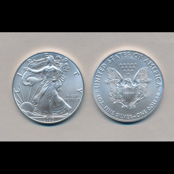 2020, USA, Silver Eagle, 1 dollar, 1 oz, slvmnt,