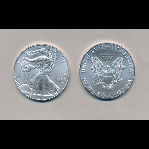 2018, USA, Silver Eagle, 1 dollar, 1 oz slvmnt,
