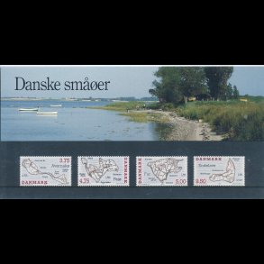 17, Danske sm��er, Souvenirmappe, AFA 1086-89, katalogv�rdi 100,-kr,
