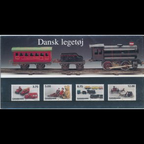 20, Dansk leget�j, Souvenirmappe, AFA 1103-06, katalogv�rdi 140,-kr,