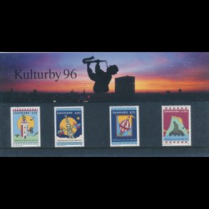 21, Kulturby 96, Souvenirmappe, AFA 1107-10, katalogv�rdi 100,-kr,