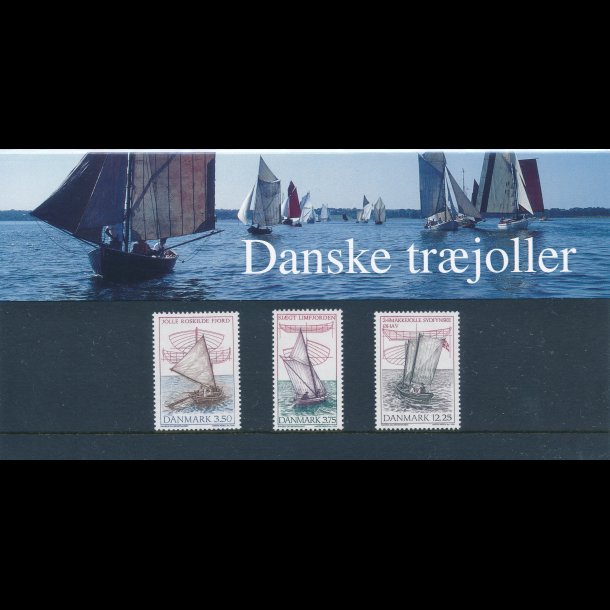 23, Danske trjoller, Souvenirmappe, AFA 1119-21, katalogvrdi 120,-kr,
