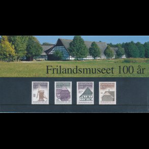 25, Frilandsmuseet 100 �r, Souvenirmappe, AFA 1139-42, katalogv�rdi 100,-kr,