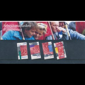 28, Arbejdsmarkedets organisering, Souvenirmappe, AFA 1164-67, katalogv�rdi 60,-kr,