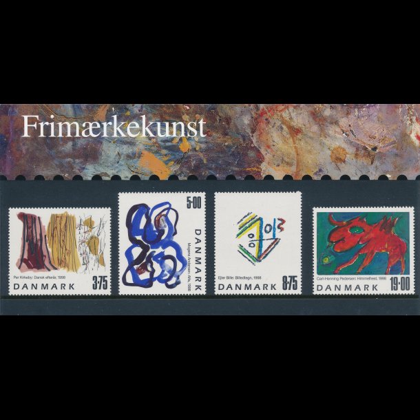 31, Frimrkekunst, Souvenirmappe, AFA 1187-90, katalogvrdi 110,-kr,