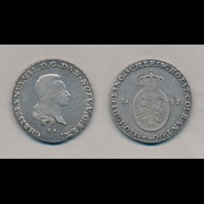 1800, Christian VII, 1 speciedaler, 1+, H 39E,