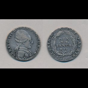 1771, Christian VII,  krone, 1, H 24,