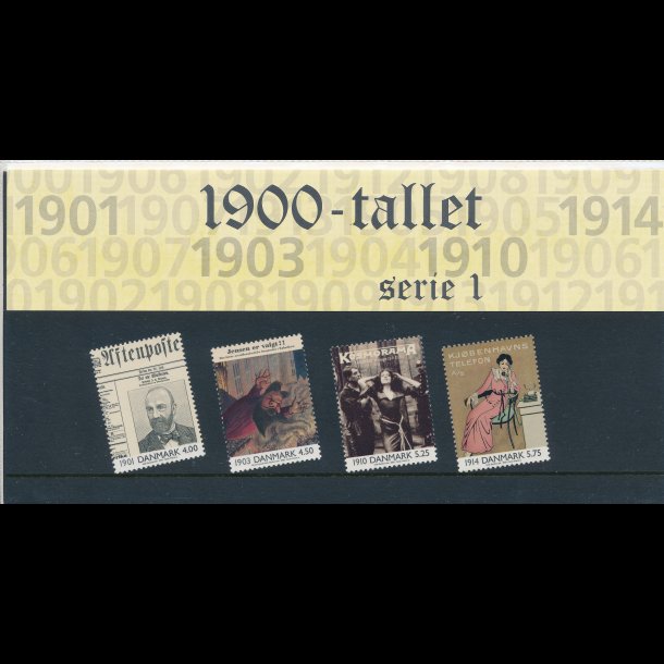 36, 1900-tallet, serie 1,Souvenirmappe, AFA 1235-38, katalogvrdi 70,-kr,