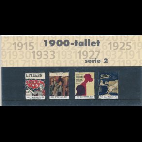 37, 1900-tallet, serie 2, Souvenirmappe, AFA 1250-53, katalogv�rdi 70,-kr,