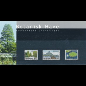 41, Botanisk Have, Souvenirmappe, AFA 1272-74, katalogv�rdi 70,-kr,