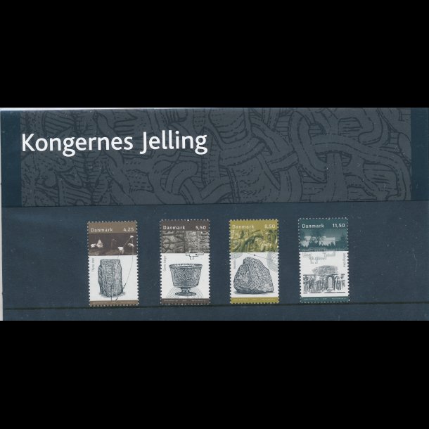 54, Kongernes Jelling, Souvenirmappe, AFA 1363-66, katalogvrdi 80,-kr,