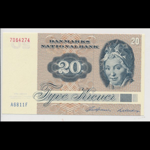 1981, 20 kroner, seddel, A6 serien, 1,