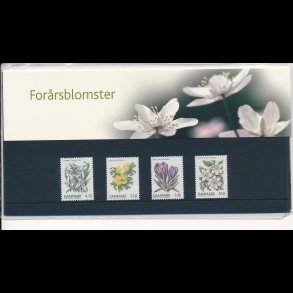 63, For�rsblomster, souvenirmappe, AFA 1455-58, katalogv�rdi 55,-kr