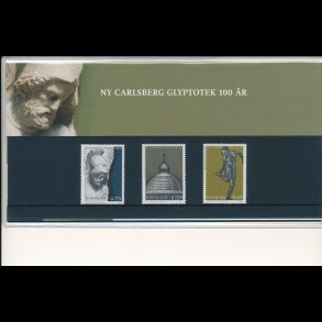 67, Ny Carlsberg Glyptotek 100 �r, souvenirmappe, AFA 1474-77, katalogv�rdi 95,-kr