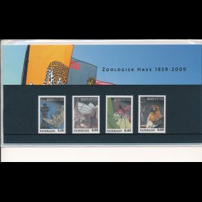 84, Zoologisk Have 1859-2009, souvenirmappe, AFA 1578-81, katalogv�rdi 70,-kr