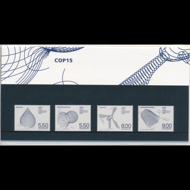 86, COP 15, souvenirmappe, AFA 1568-69 og 1590-91, katalogvrdi 65,-kr