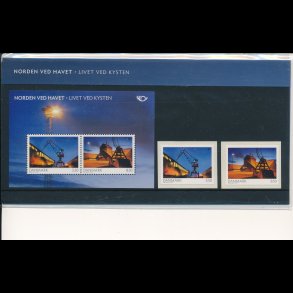 89, Norden ved havet, souvenirmappe, AFA 1616E-17E og 1618, katalogv�rdi 60,-kr
