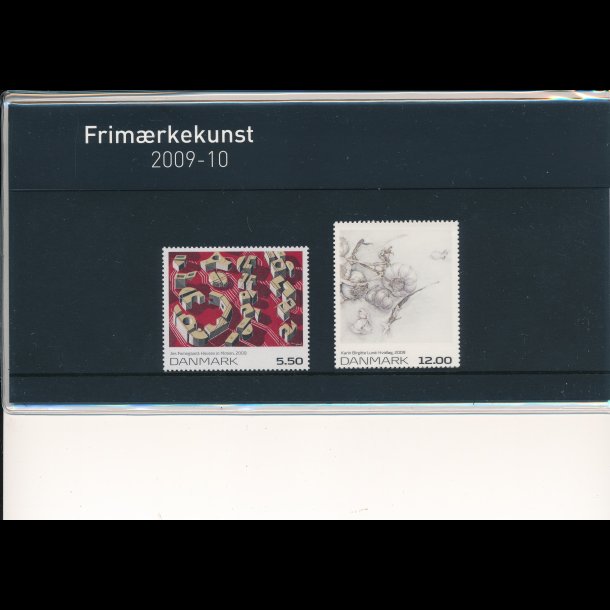 92, Frimrkekunst, souvenirmappe, AFA 1589,1594 og 1630E-331E, katalogvrdi 100,-kr