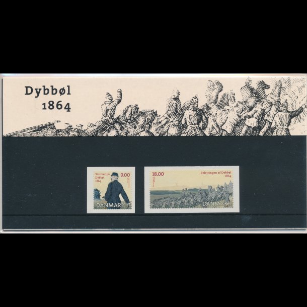 111, Dybbl 1864, souvenirmappe, AFA 1770-71 og 1772A, katalogvrdi 115,-kr