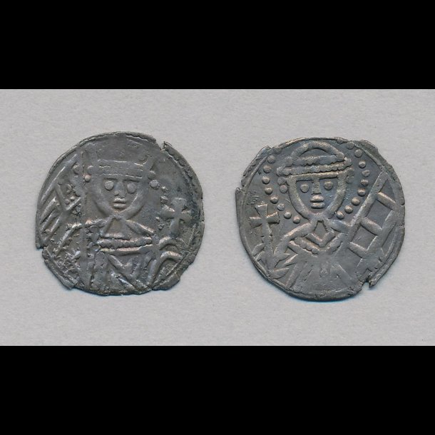 1182 - 1202, Knud VI, penning, Hbg 8, 01 / 1+, Lund