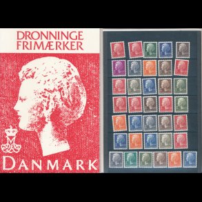 Dronning Margrethe frimrker, vrdi 44,20,-kr, reduceret til 35 % pris, lbnr 3,
