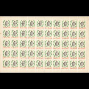 1942, Prinsesse Margrethe, helark, foldet, brune pletter, revne takker, fold gennem arket,