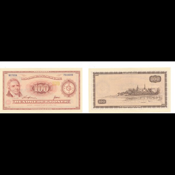 1970, 100 kroner, seddel, 1 +