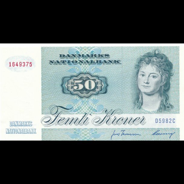 1998, 50 kroner, seddel, D5 serie, 0,