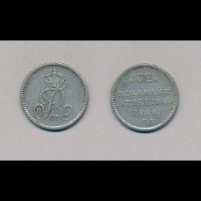 1820, Frederik VI, 32 rigsbankskilling, Sieg 25,2,