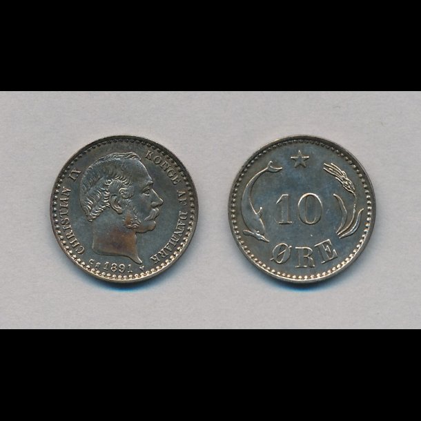 1891, 10 �re, s�lv, 1+ pudset