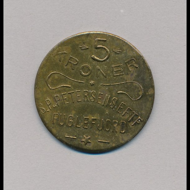 Fuglefjord, 5 kroner, S.P.Petersens Eftf,