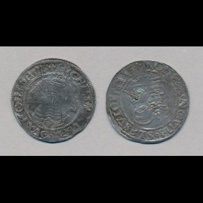 1537, Christian III, dobbelt skilling, Sieg 21, 1+/1 G132