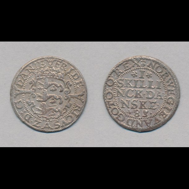 1583, Frederik II, 1 skilling danske, H 28,