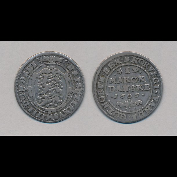 1606, Christian IV, 1 marck danske, Sieg 64.3,