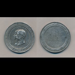 1888, Christian IX og Louise, konge og dronning af Danmark, medalje,