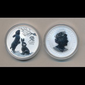  2023, Australien, 1 dollar, Rabbit, 1 oz s�lvm�nt,  