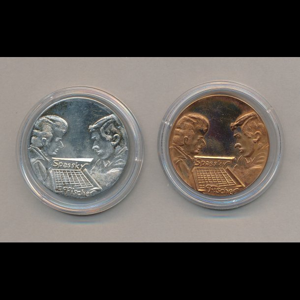 1972, World Chess Championship, Island, 1 slv medalje, 19,94 gr 925/1000, 1 bronze medalje,