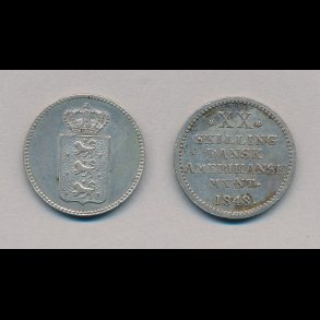 1848, Frederik VII,  20 skilling, S 13.3,