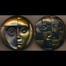 1973, Europisk sikkerheds- og samarbejdskonference, 70mm, 2-delt, i ske, bronze