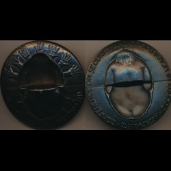 1973, Europisk sikkerheds- og samarbejdskonference, 70mm, 2-delt, i ske, bronze