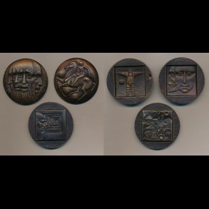 1975, Leonardo da Vinci, bronzemedalje, tre-delt, i ske, mindemedalje for 455 r for da Vinci' dd