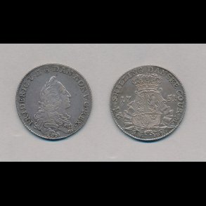 1751, Frederik V, 24 skilling, 01, H 34b,