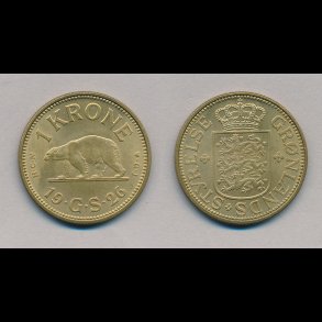 1926, Grnland, 1 krone, 0,