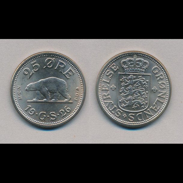 1926, Grnland, 25 re, 0,