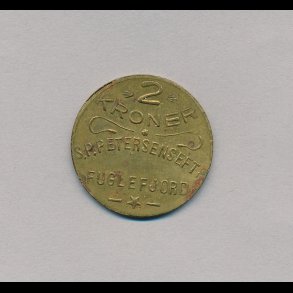 Fuglefjord, 2 kroner, S.P.Petersens Eftr, 01,