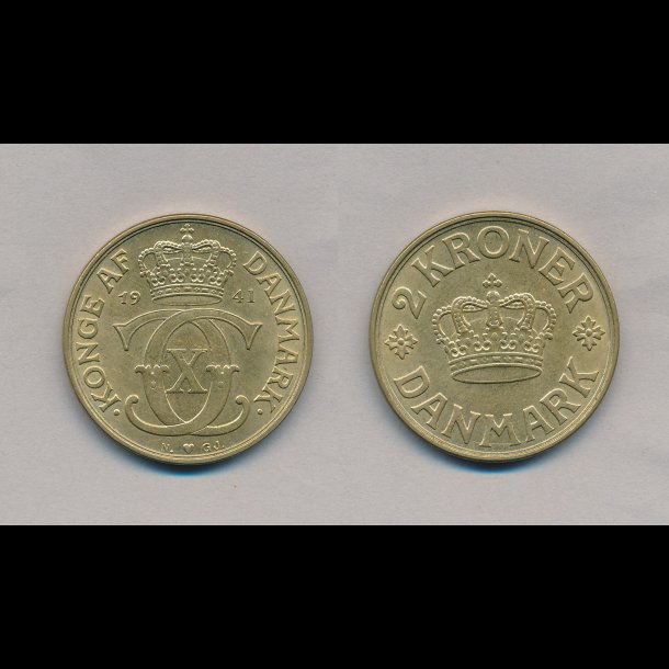 1941, 2 kroner, 0 / 01,