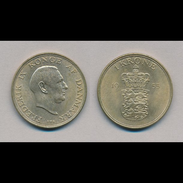 1955, 1 krone, 01,