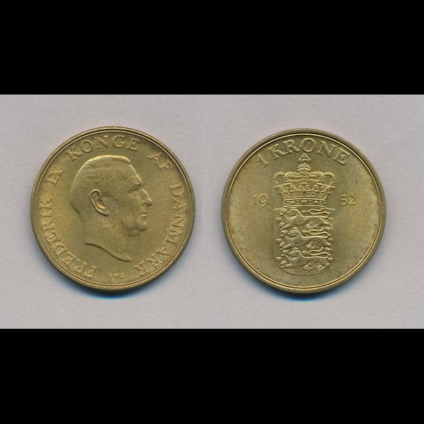 1952, 1 kroner, 01+,